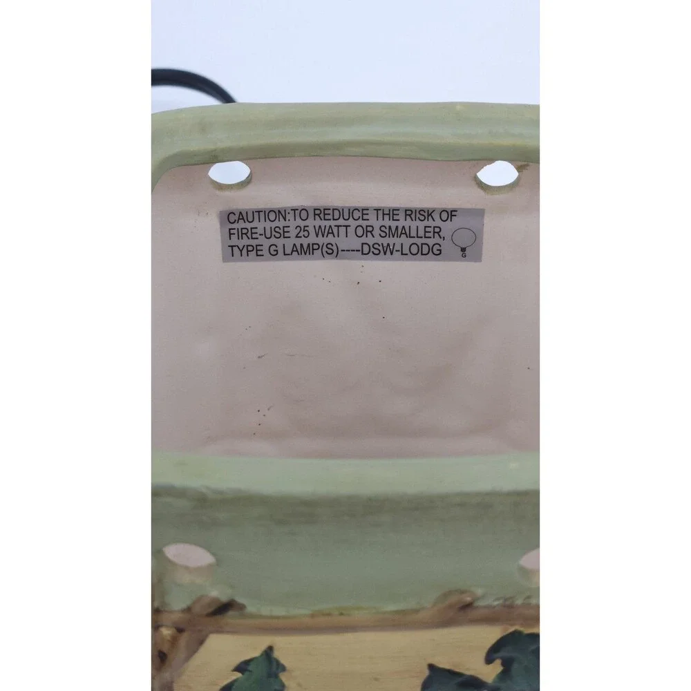 Retired Scentsy Lodge Ceramic Warmer Pack Woodland Wilderness Bear Trout Tree